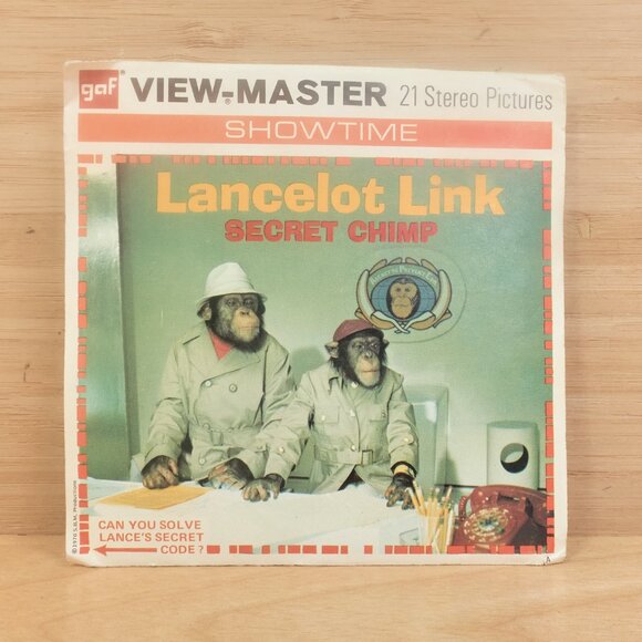 Vintage View-Master Reels – Lancelot Link Secret Chimp / 2 Reels / Packet B504 - Picture 1 of 6
